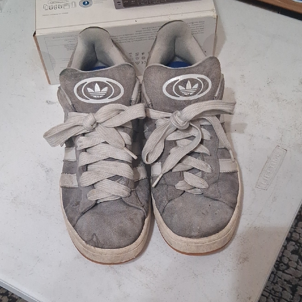 Adidas Mens Sz 12 Gray Sneakers